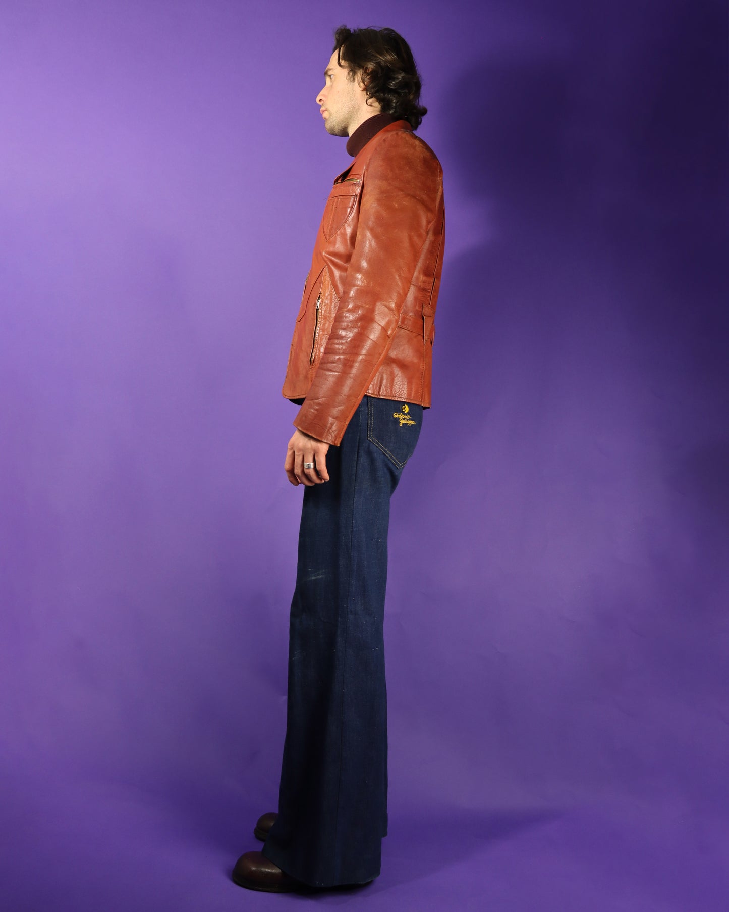 Vintage 1970s Chess King Leather Jacket