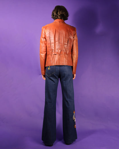 Vintage 1970s Chess King Leather Jacket