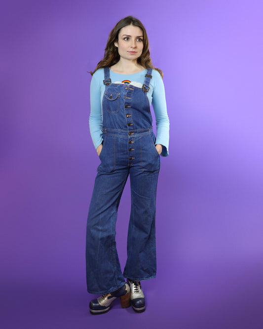Vintage 1970s Hang Ten Denim Dungarees