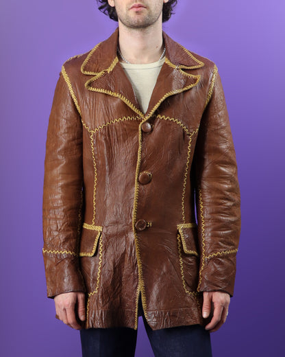 Vintage 1970s North Beach Leathers Coat
