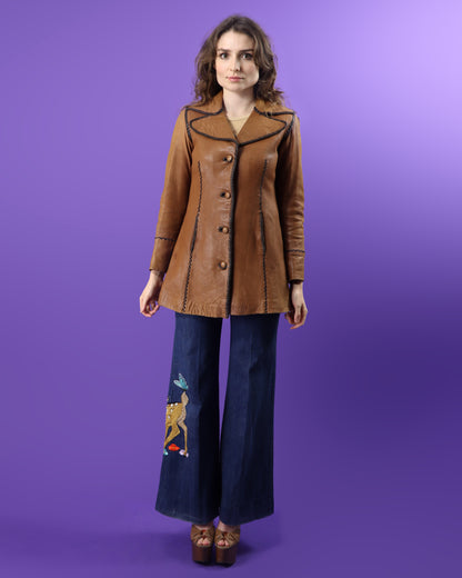 Vintage 1970s North Beach Leathers Coat