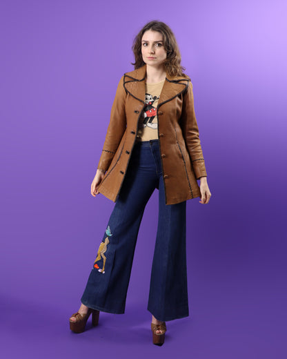 Vintage 1970s North Beach Leathers Coat