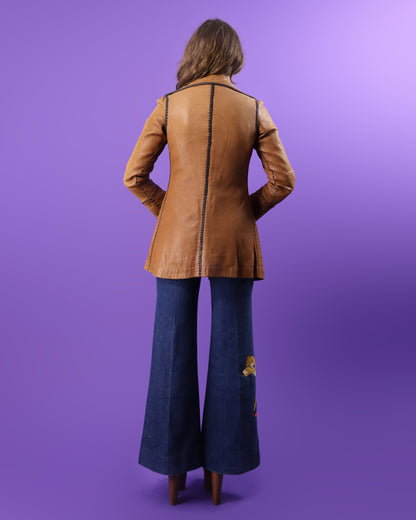 Vintage 1970s North Beach Leathers Coat