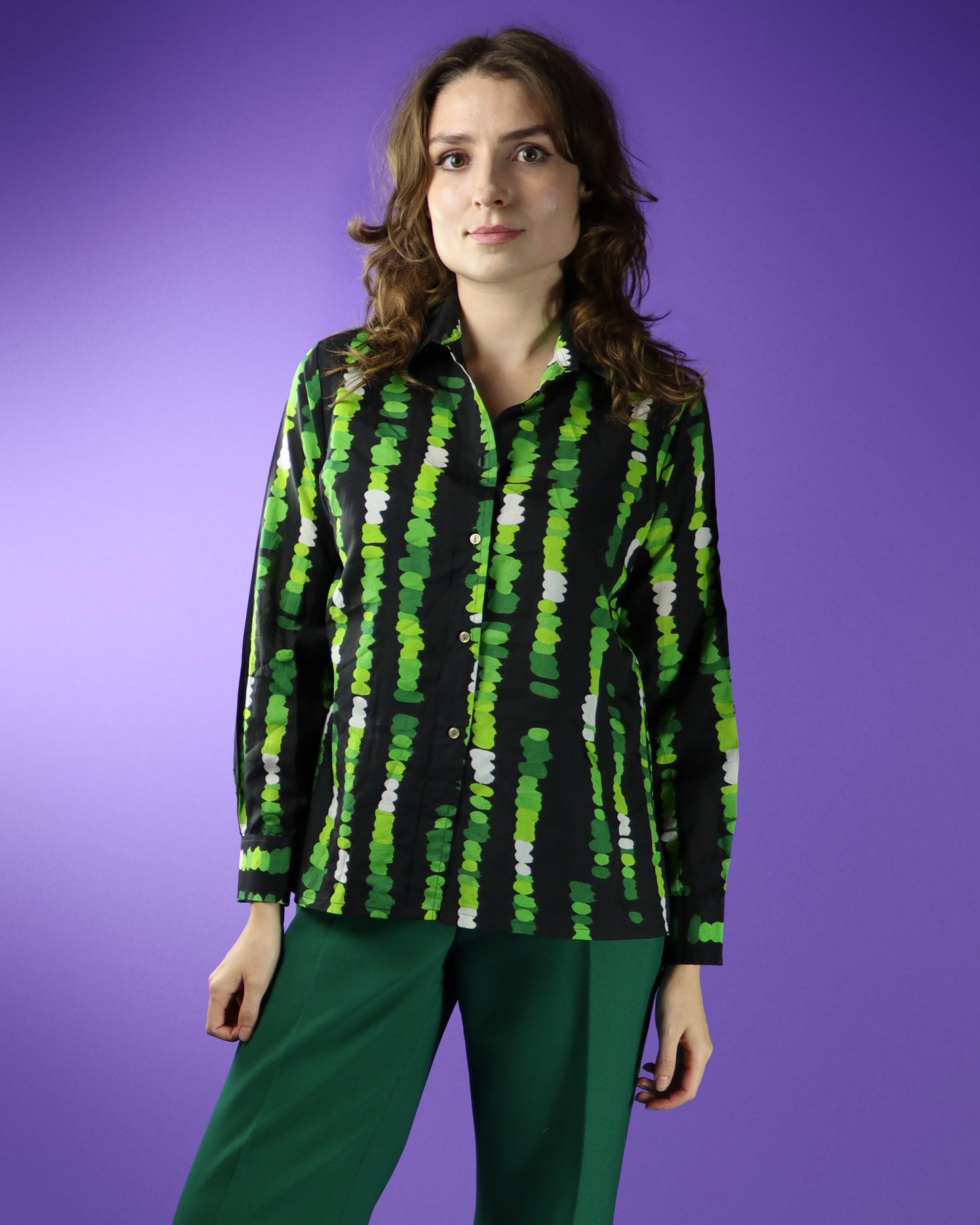 RESERVED Vintage 1970s Dagger Collar Shirt