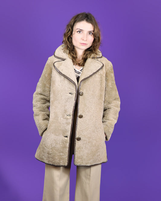 Vintage 1970s Sheepskin Coat