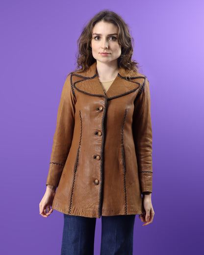 Vintage 1970s North Beach Leathers Coat