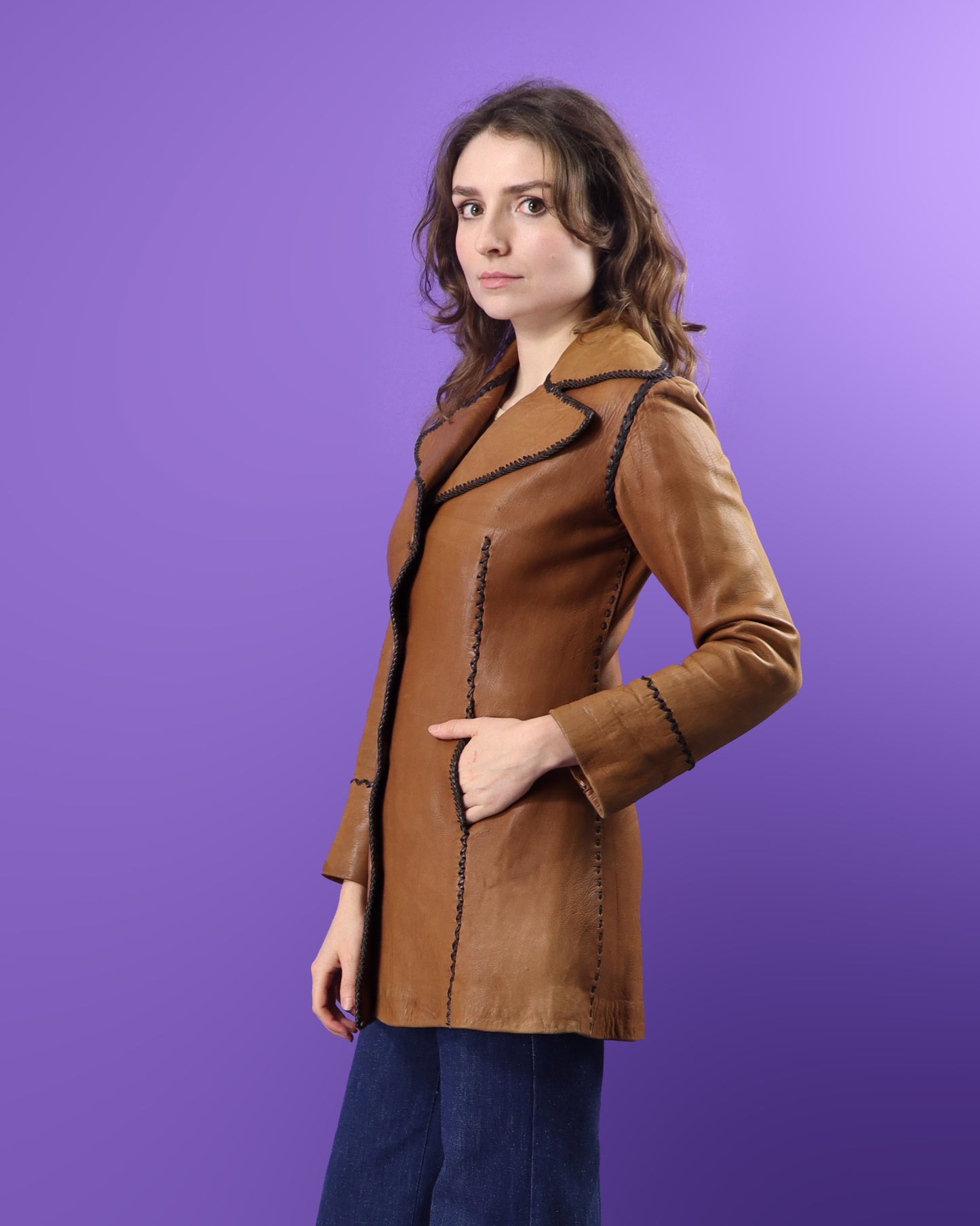 Vintage 1970s North Beach Leathers Coat