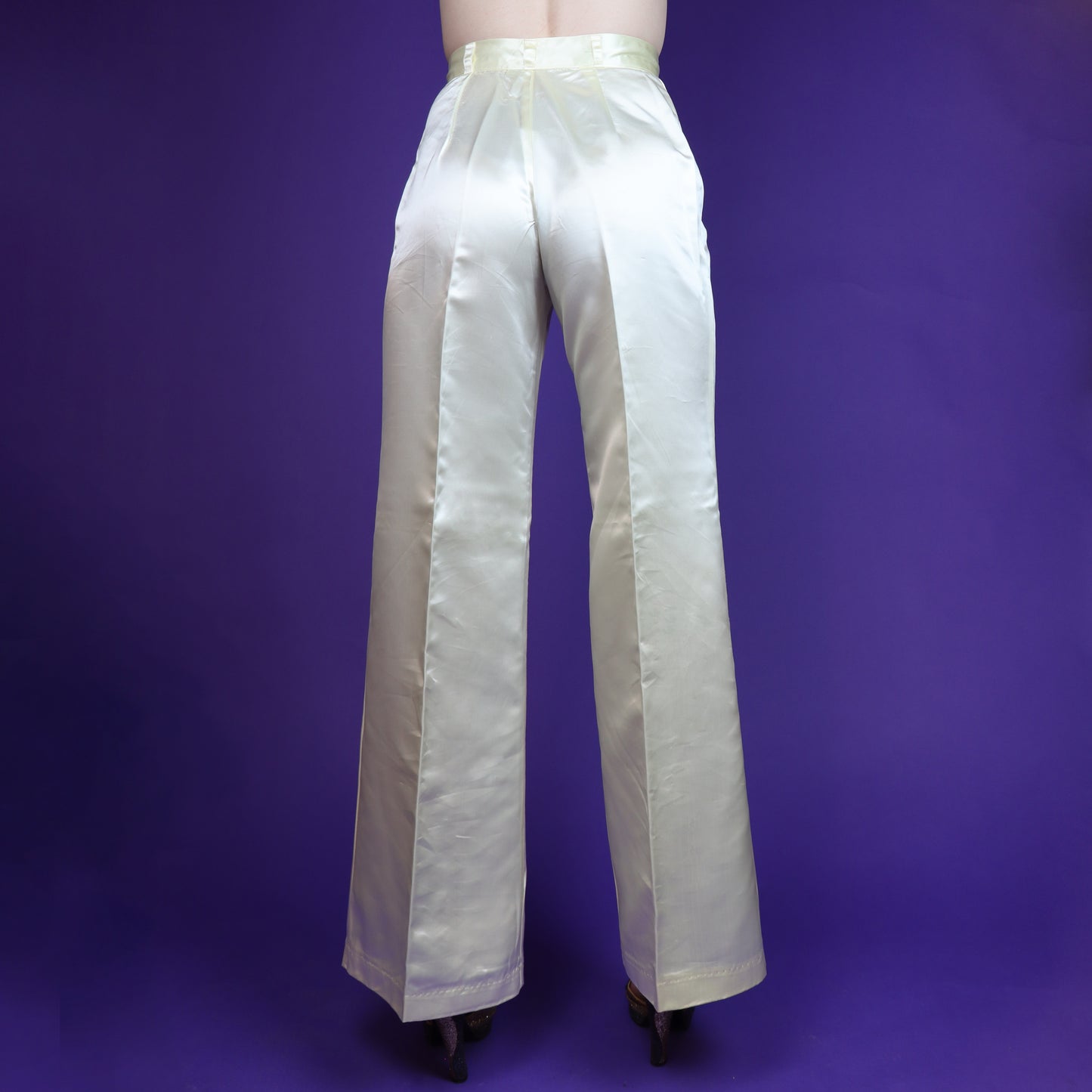 Vintage 1970s Ivory Satin Suit