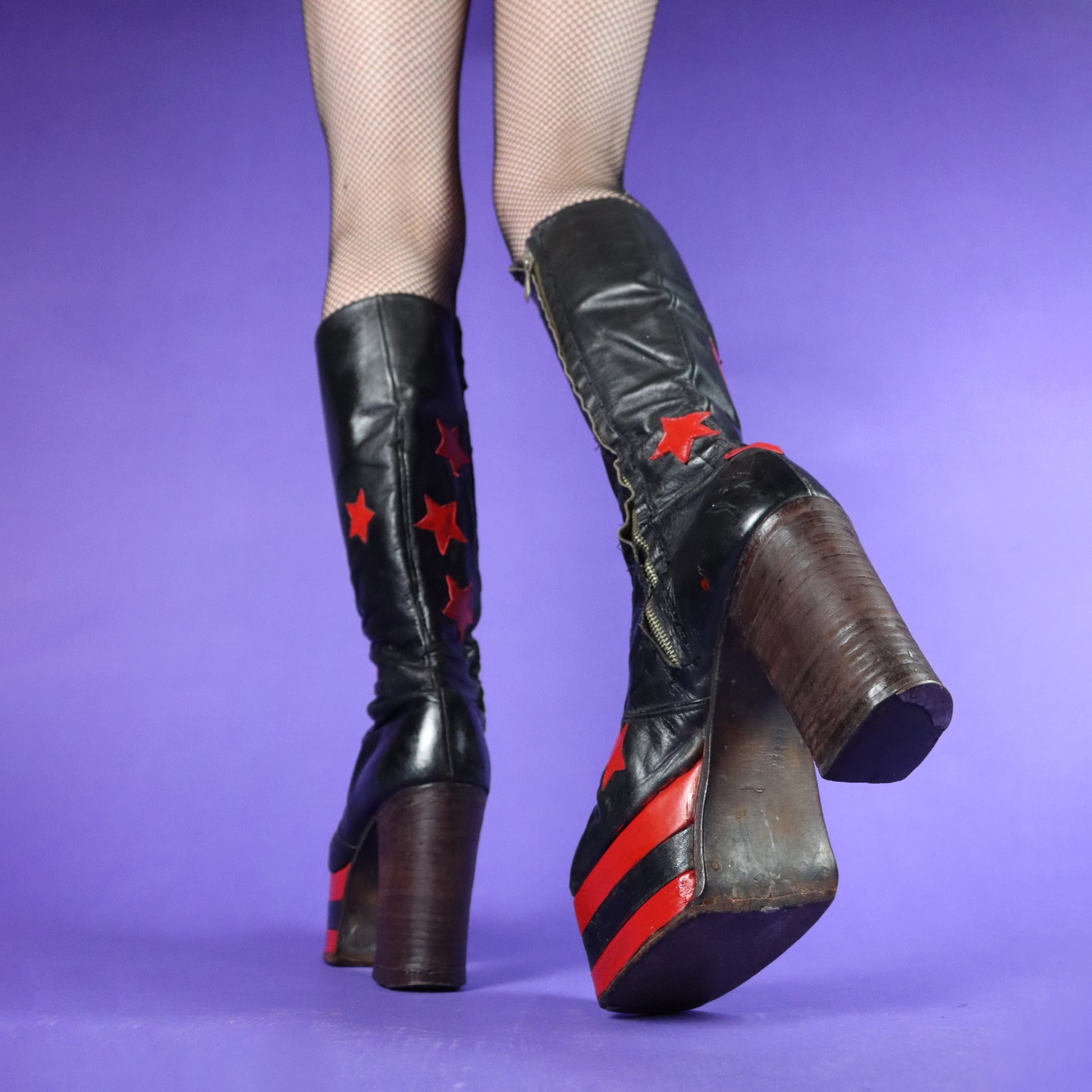 Vintage 1970s Star Spangled Platform Boots – 70sstacks